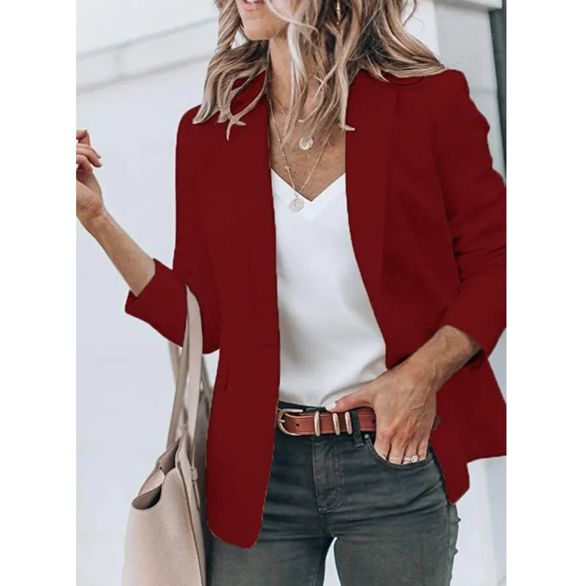 Tailored Fitted Classic Blazer