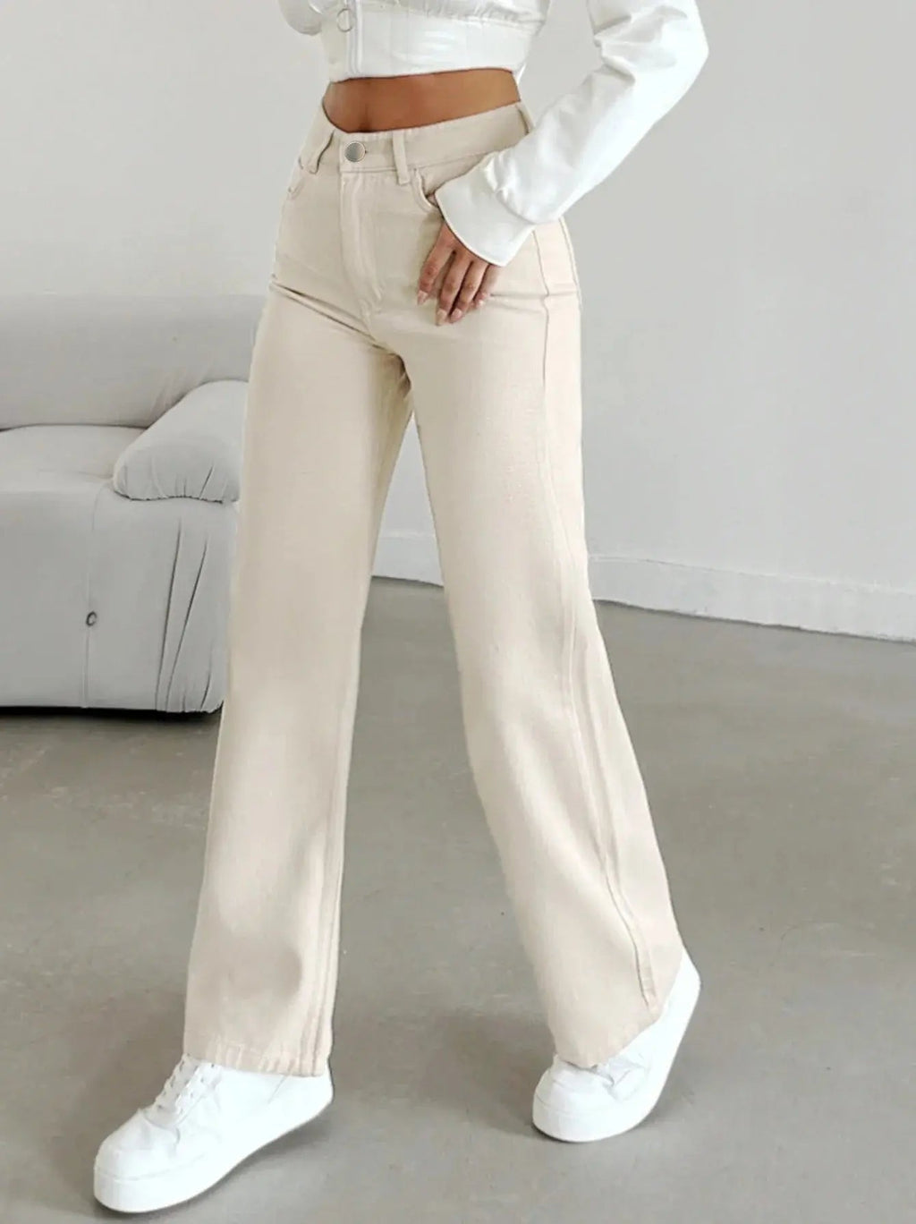 High Waist Loose Wide Leg Jeans