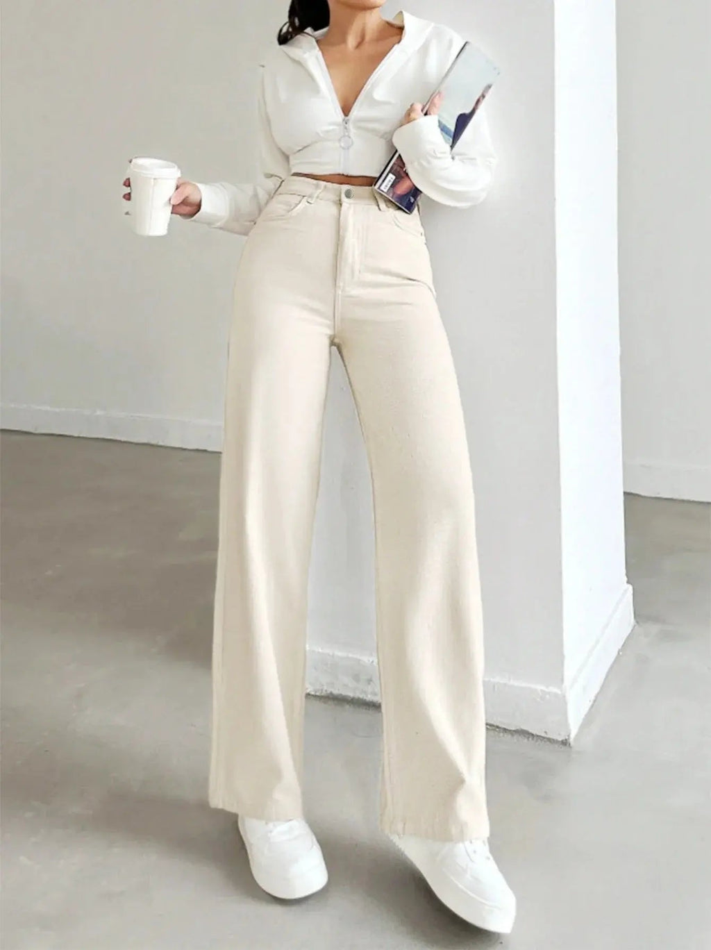 High Waist Loose Wide Leg Jeans
