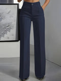 High Waisted Wide Leg Trousers