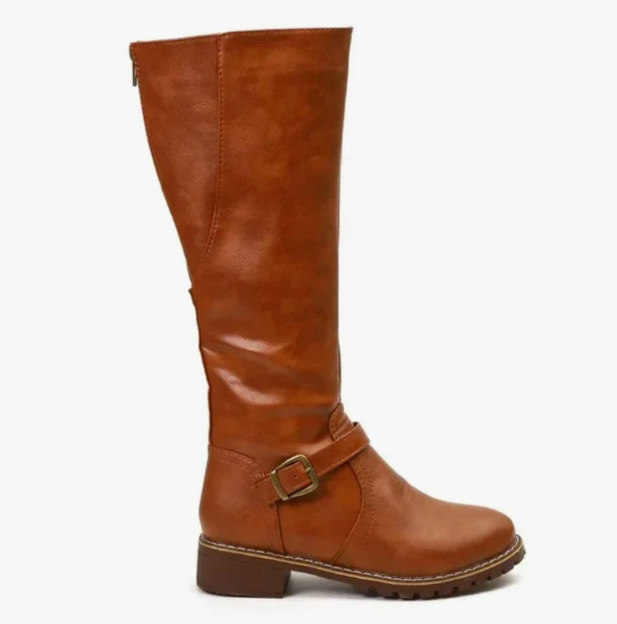 Strap Knee High Boots