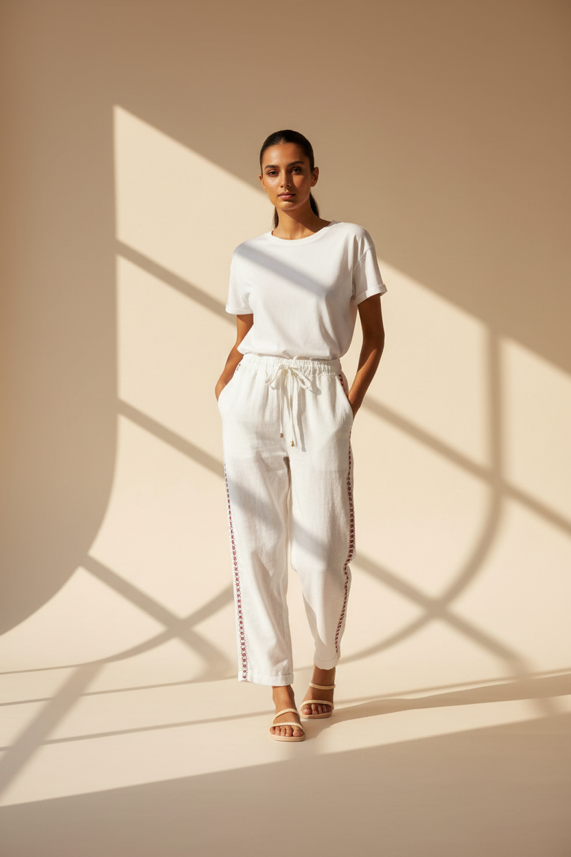 High Waisted Tapered Trousers