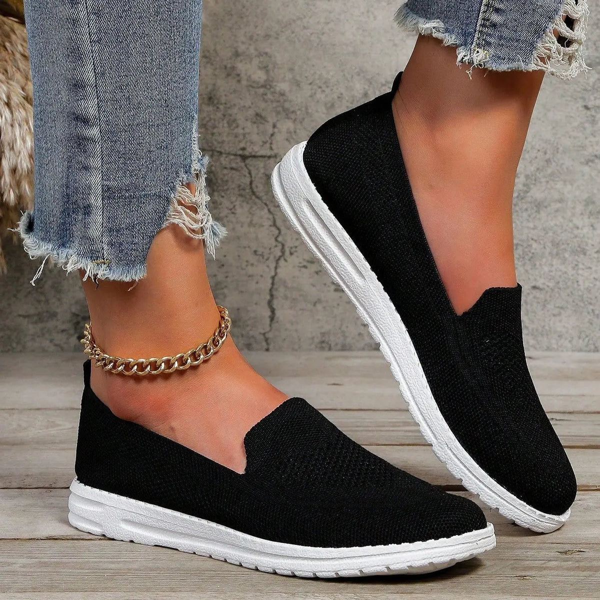 Slip-On Mesh Comfort Trainers