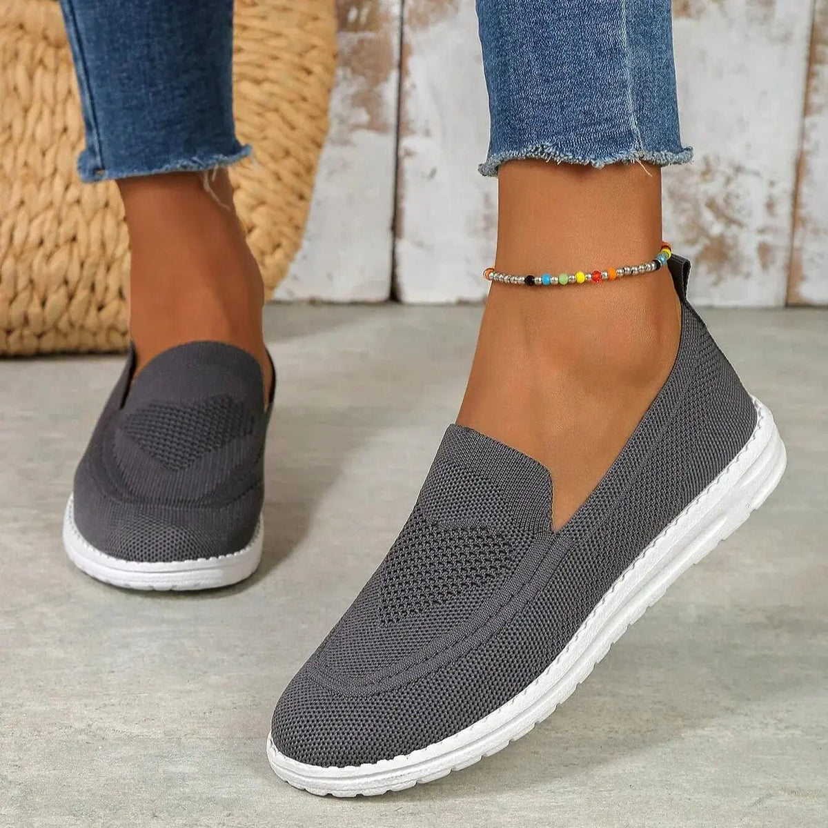 Slip-On Mesh Comfort Trainers