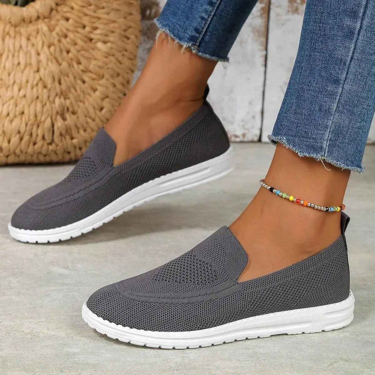Slip-On Mesh Comfort Trainers