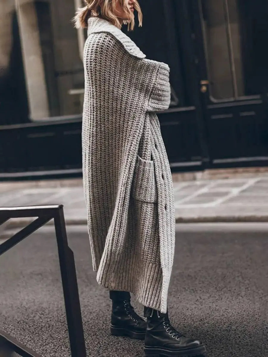 Oversized Chunky Knit Longline Cardigan