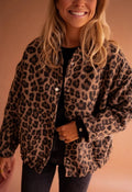 Leopard Print Quilted Jacket