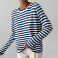 Striped Crew Neck Knit Sweater