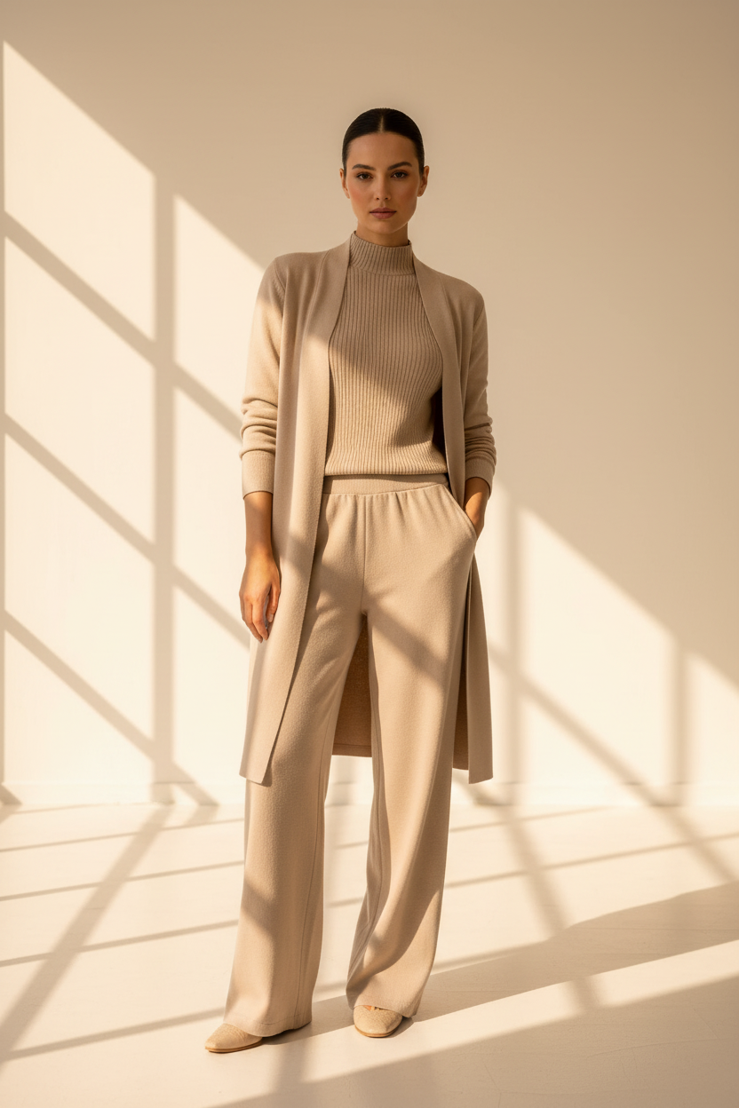 Three-Piece Knit Lounge Set