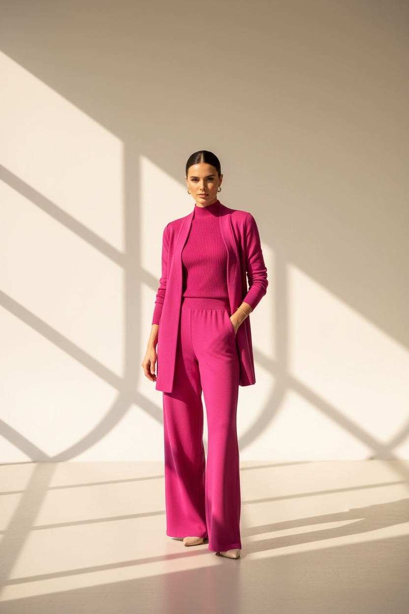 Three-Piece Knit Lounge Set